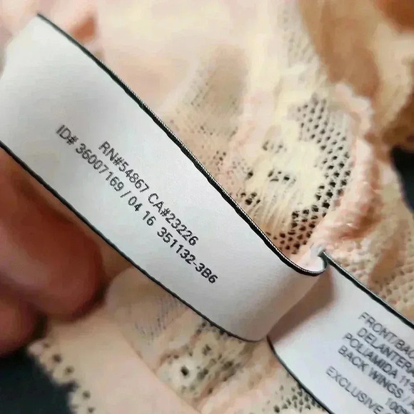 VICTORIA'S SECRET Peach Lace Racerback Bralette Bra sz M - Picture 11 of 13